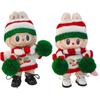 Pendant Plush Christmas Clothes Hat Suit Clothing Ornament Gift Dolls No