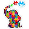 2PCS Autism Awareness Elephant 5 Inch Vinyl Sticker – Cute Autism Decal for Laptop, Window, Car, Shop, Door – Waterproof PVC Autism Stickers