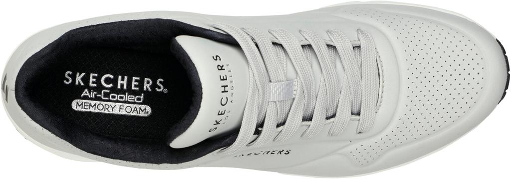 Skechers Uno - Stand On Air кроссовки (52458) светло-серый/черный