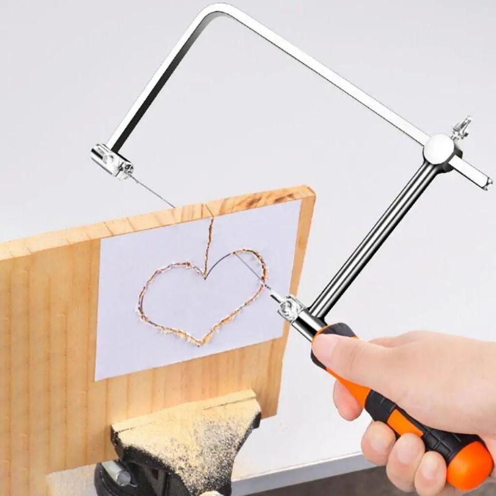 with 5pcs Blades Pull Flower Saw U-Shape Manual Wire Saw Mini Hand Saw Wire Jewelry Making