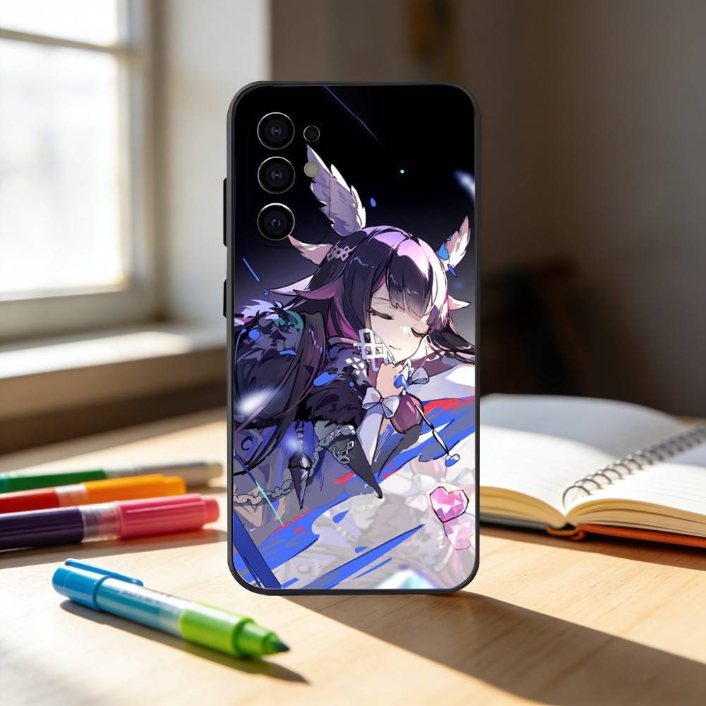 Genshin Impact Columbina Phone Case For Samsung S25,S24,S21,S22,S23,S30,Ultra,S20,Plus,Fe,Note,10,9,5G Black Cover