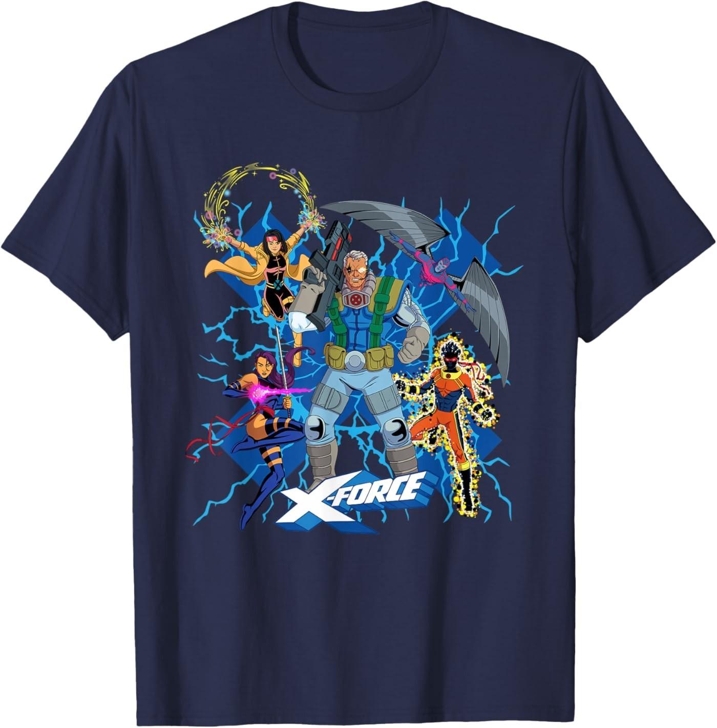 X-Men 97 Season 2 Cable and X-Force Team T-Shirt S разноцветный