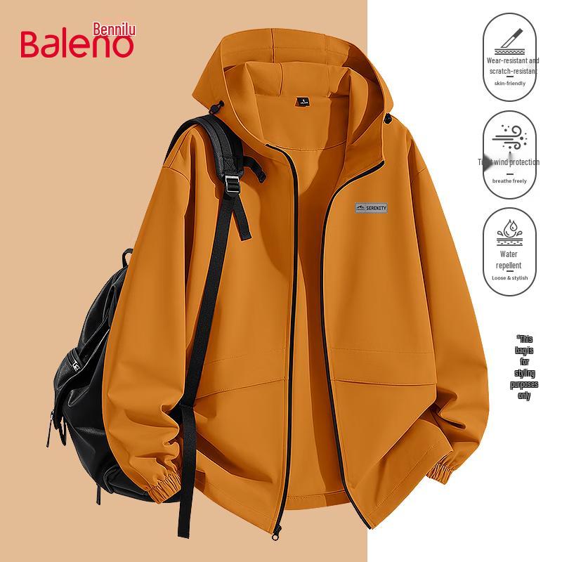 Baleno Men's Water-Resistant Hooded Casual Jacket