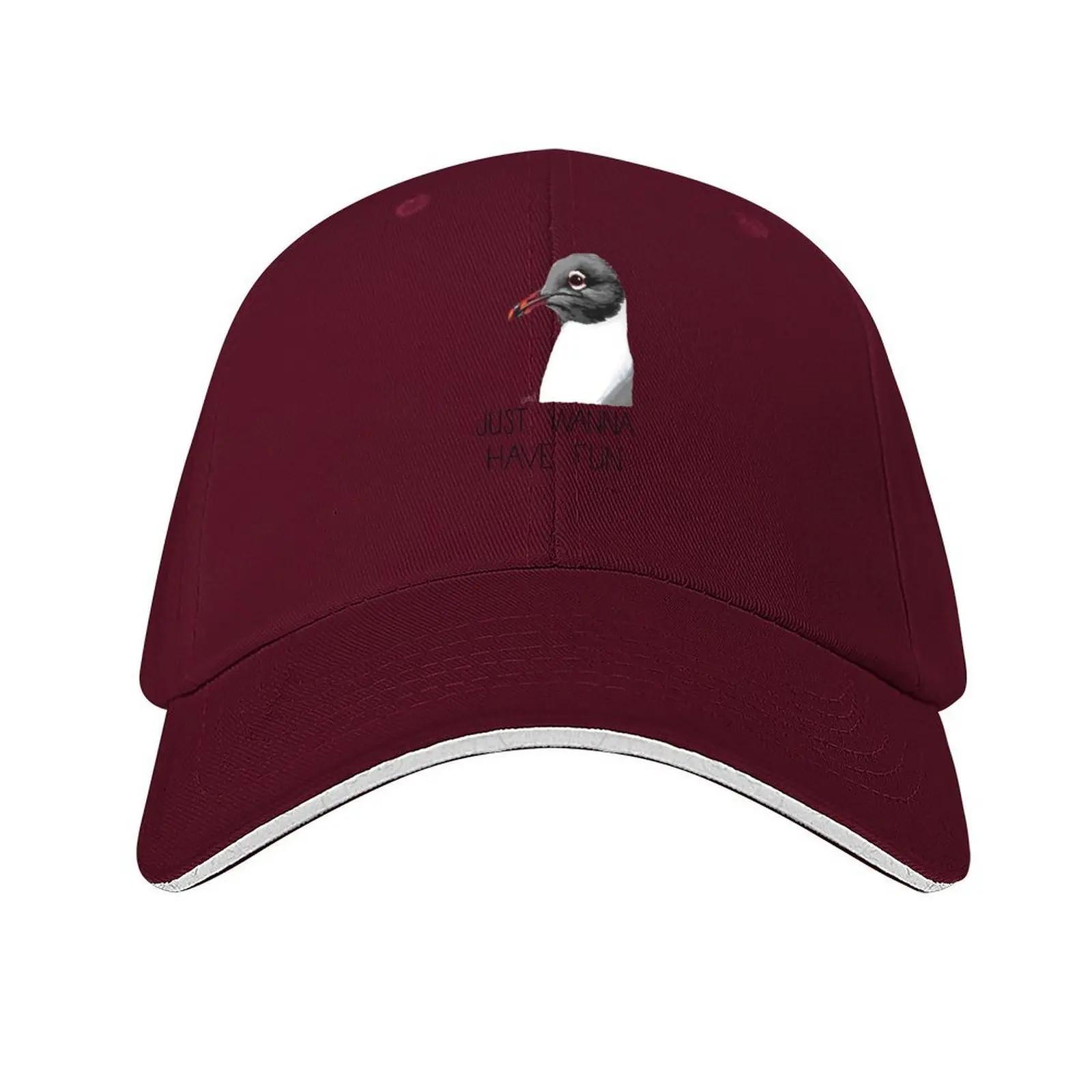 

Gulls Just Wanna Have Fun (Laughing Gull) Baseball Cap sun caps Sun Hat For Children Sunscreen Luxury Unisex cap Unisexs Womens
