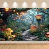 Mythischer Garten Wunderland Wald Hintergrund - Polyester, Kein Strom erforderlich
