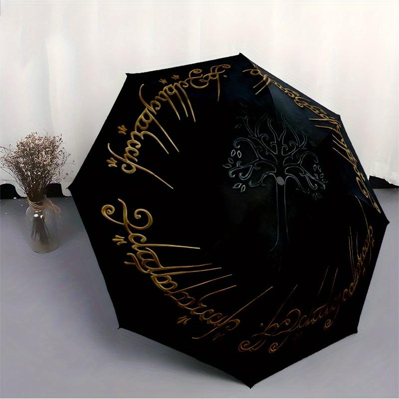 The Lord of the Rings Automatic Folding Umbrella, Self-Opening/ Closing, Durable Windproof Travel Umbrella for Outdoor Adventures a0826078