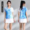Short Sleeve Badminton Shirts Set Breathable Sports Training Jersey Men Women Table Tennis