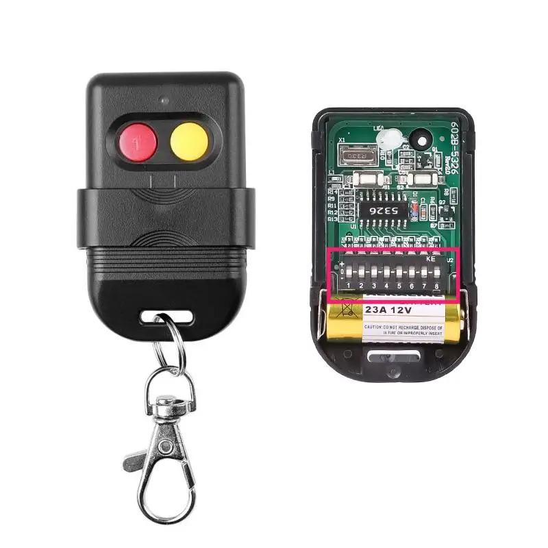 433MHz 330MHz  2 Keys RF Wireless Remote Control 8 Dip Switch Auto Gate For Gate Garage Door Opener Universal Remote Control