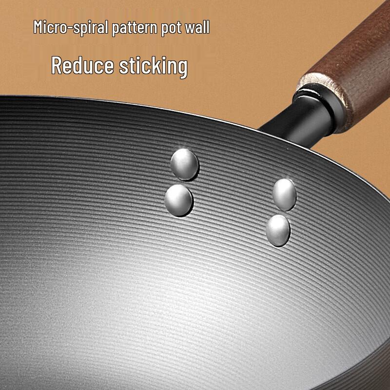 Chui Da Huang 32cm Non-Coated Iron Wok