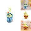 Disney Toy Story Alien Plush Doll Pendant Doughnut Hamburger Keychain Kid Gift