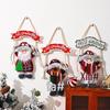 Christmas KT Fabric Santa Claus Hand-Raised Doll Pendant - Tree Ornament & Holiday Scene Decoration