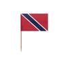 Toothpick Flag of Trinidad and Tobago - 10 Cm - 100 Pieces - Adhesive Plastic - Bamboo Stick -