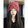 Korean cat ears cute knitted hat women's autumn and winter cold and warm ear protection wool hat sweet versatile bald hat