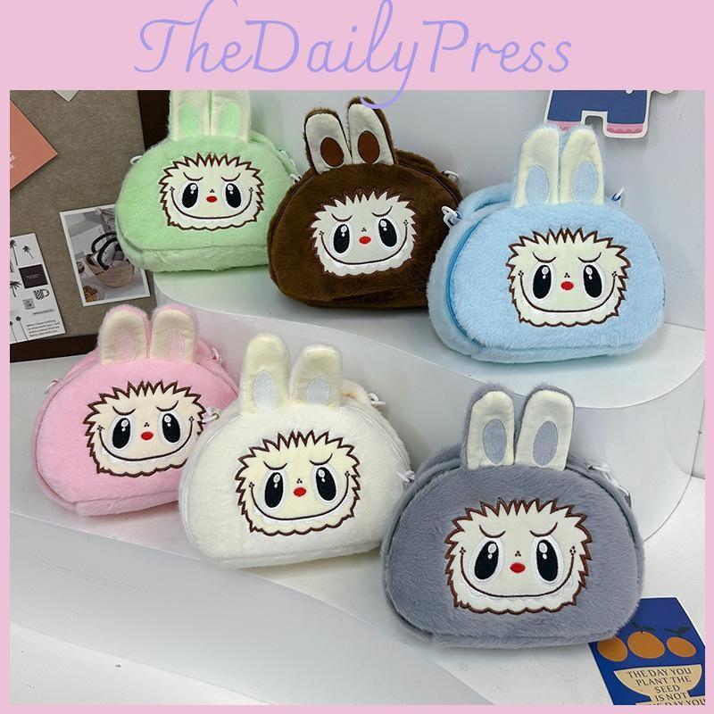 Spacious And Trendy Plush Crossbody Bag For Kids Featuring Fun Designs Cartoon