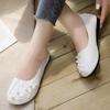 Fashion Pearl Flats Flat Shoes for Women Woman Footwear Moccasins Round Toe Black High Quality Shoe Stylish Korean Style Quick Delivery