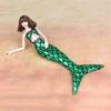 Doll Accessories KidsToy Mermaid Clothes For Barbie Doll Genuine Tail Bra + Doll Dress Clothes for 1/6 Barbie Doll  DIY Toy