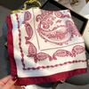 Silky Scarf Versatile Printing Smooth Texture Wrinkle-Resistant Windproof Neck Scarf Commuting Travel Business Layering Neck Accessory