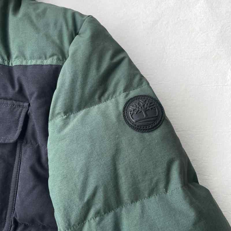 Timberland Fashion Simple Warm Hooded Goose Down Jacket Men Jacket Army-Green A1MM1-N19
