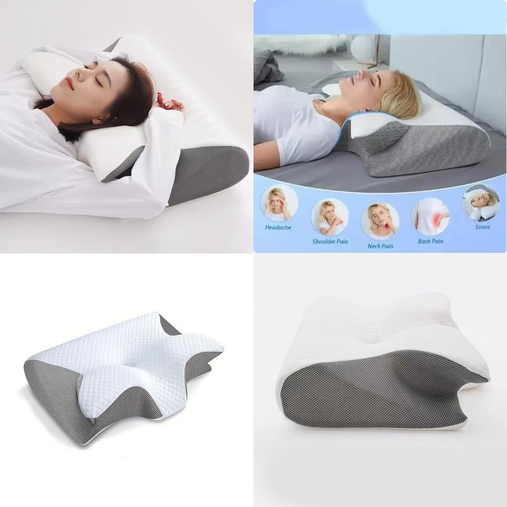 Comfortable Memory Foam Neck Pillow For Home Sleep With Supportive Design And Ergonomic Shape