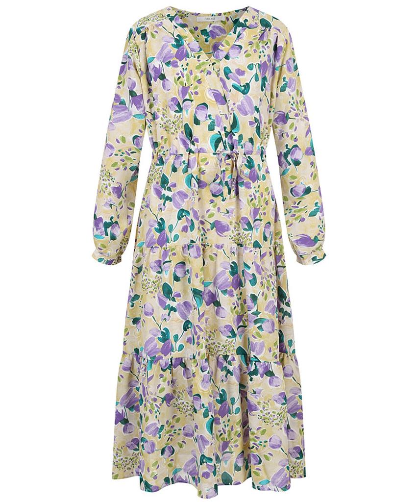 VANAKE Floral Pattern Dress_Vb44Opq302Z