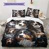 Set Copripiumino Trapuntato con Fantasia Cane di San Bernardo Federa Decorazione per la Casa Regalo (1 * copripiumino + 2 * federa, senza nucleo)