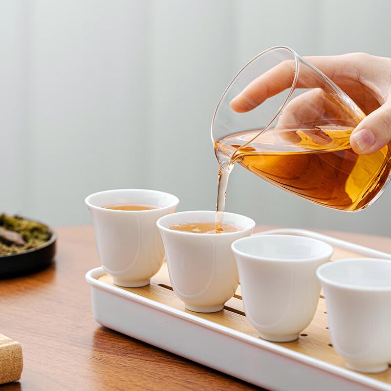 Leshui Nordic Suet Jade Style Travel Tea Set