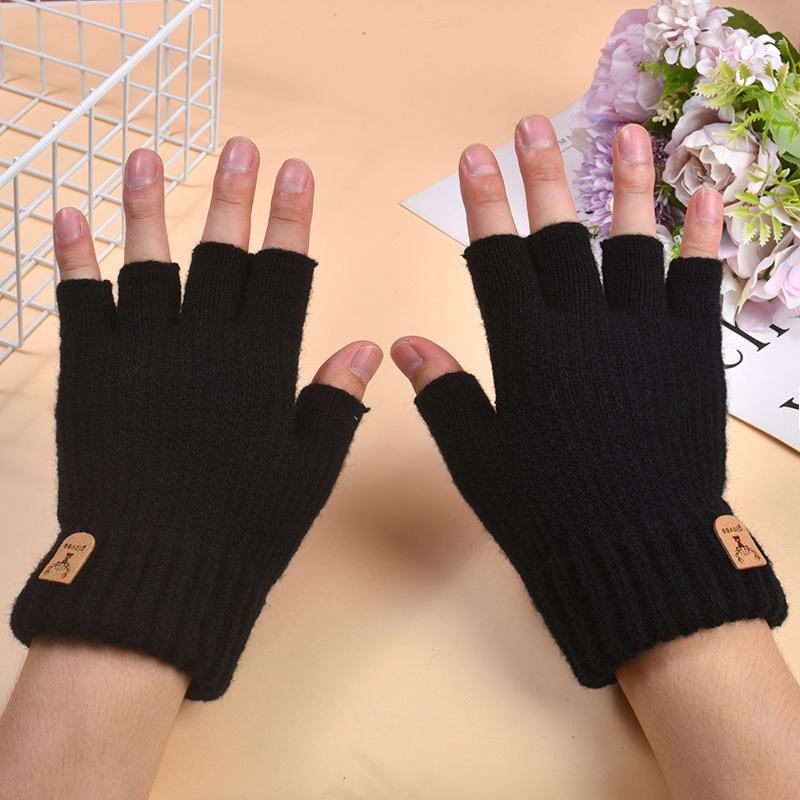 

Зимние перчатки мужские плюшевые утолщенные теплые зимние перчатки мужские плюшевые шерстяные вязаные перчатки