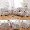 Stretch Spandex Fabric Full Cover Anti-skid Sofa with Big Elastic Western Style Simple Roman Flower