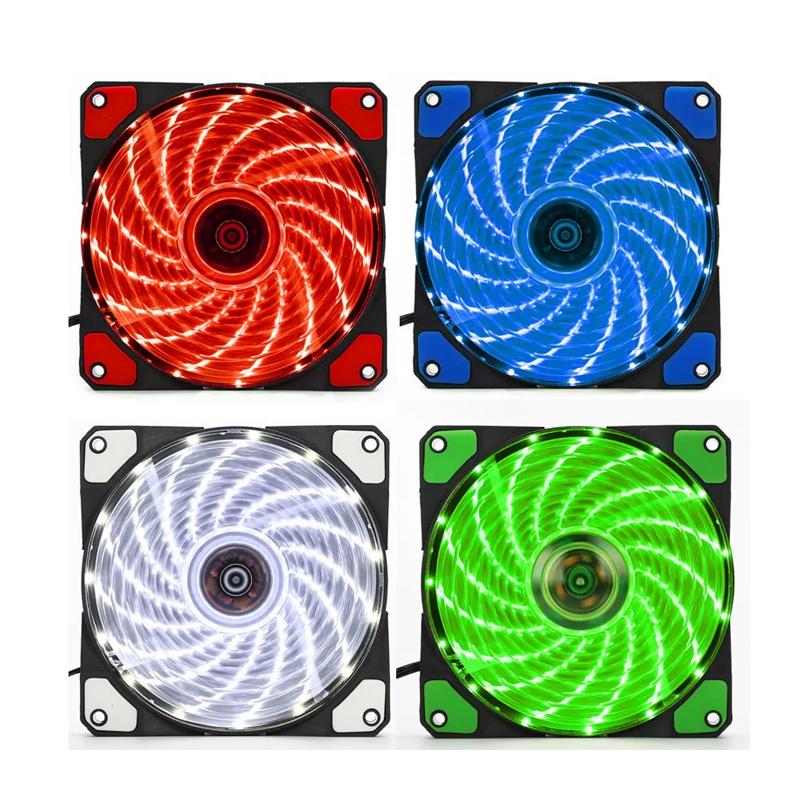 

12 СМ RGB светодиодный ШИМ-светодиодный вентилятор для рассеивания тепла 12 В постоянного тока 15 33 лампы Охлаждающий вентилятор для корпуса компьютера