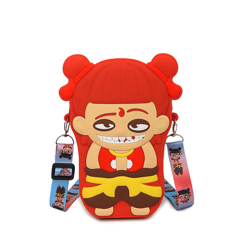 2025 Hot-selling Nezha Aobing Cartoon Mobile Phone Female Cute Size Parent-child Creative Change Bag