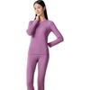 Yiershuang Women's 7A Anti-Mite Cashmere Silk Blend Thermal Set