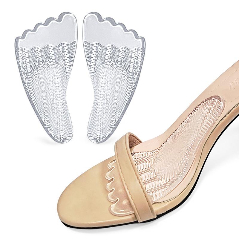 New Five-toe Sticky Front Pad Massage Arch Pad Water Ripple Five-toe Non-slip High Heels Arch Forefoot Pad
