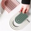 Rainbow Shape Table Mat Silicone Heat insulation Pad Tableware Soup Pots Placement Home Kitchen Stackable Cup Mat Coasters