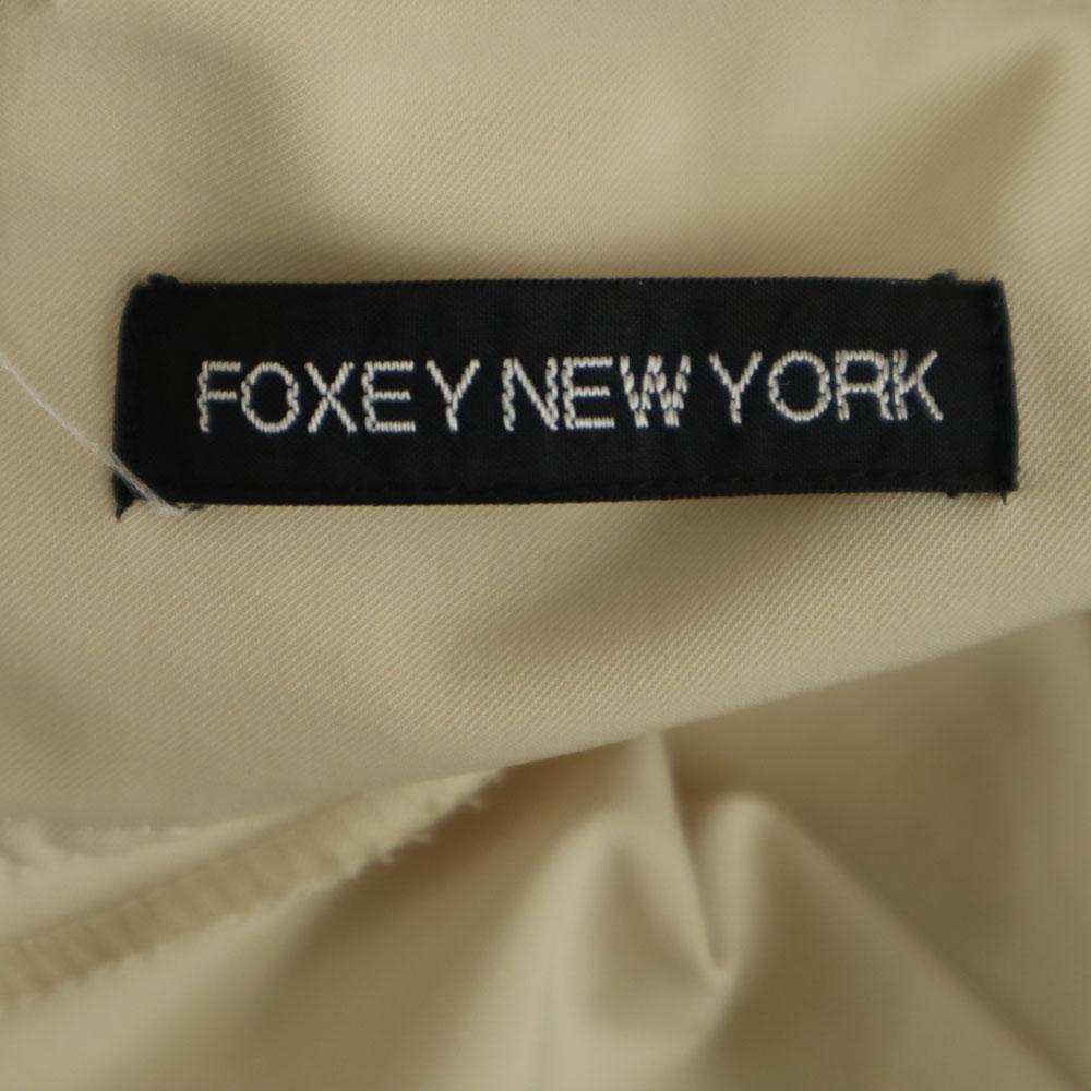 FOXEY NEW YORK made in Japan Mimole length flare skirt beige Women Used