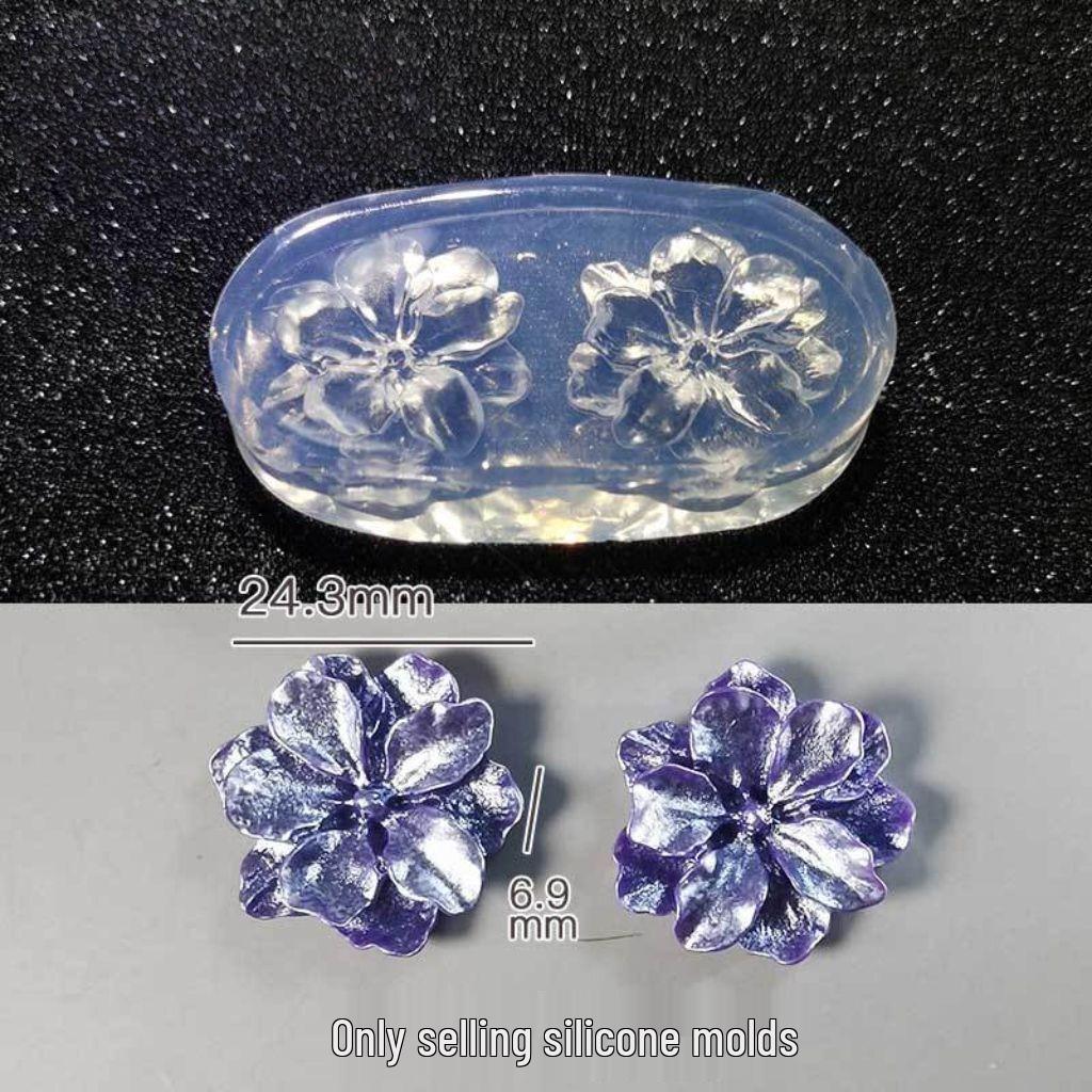 Miniature Candy Toy Wood Ear Lace Silicone Mold for Dollhouse Food-Grade High Transparency Drip Glue