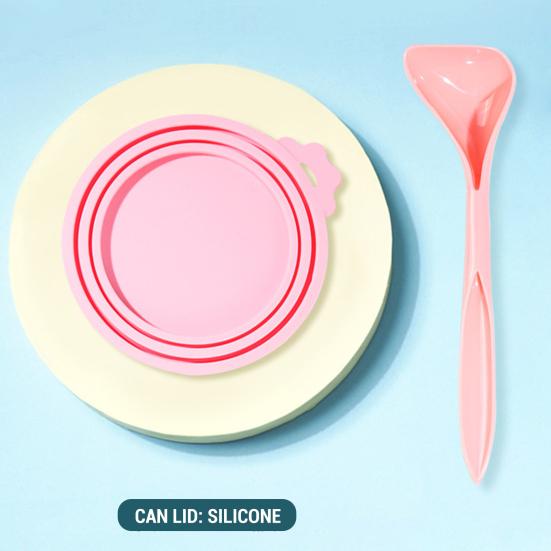 Haustier Dosenverschluss Universal Silikon Haustierfutter Dosenabdeckungen Gute Abdichtung Auslaufsicher Leicht zu Reinigen Katzen Dosenverschlüsse zur Aufbewahrung von Haustierfutter