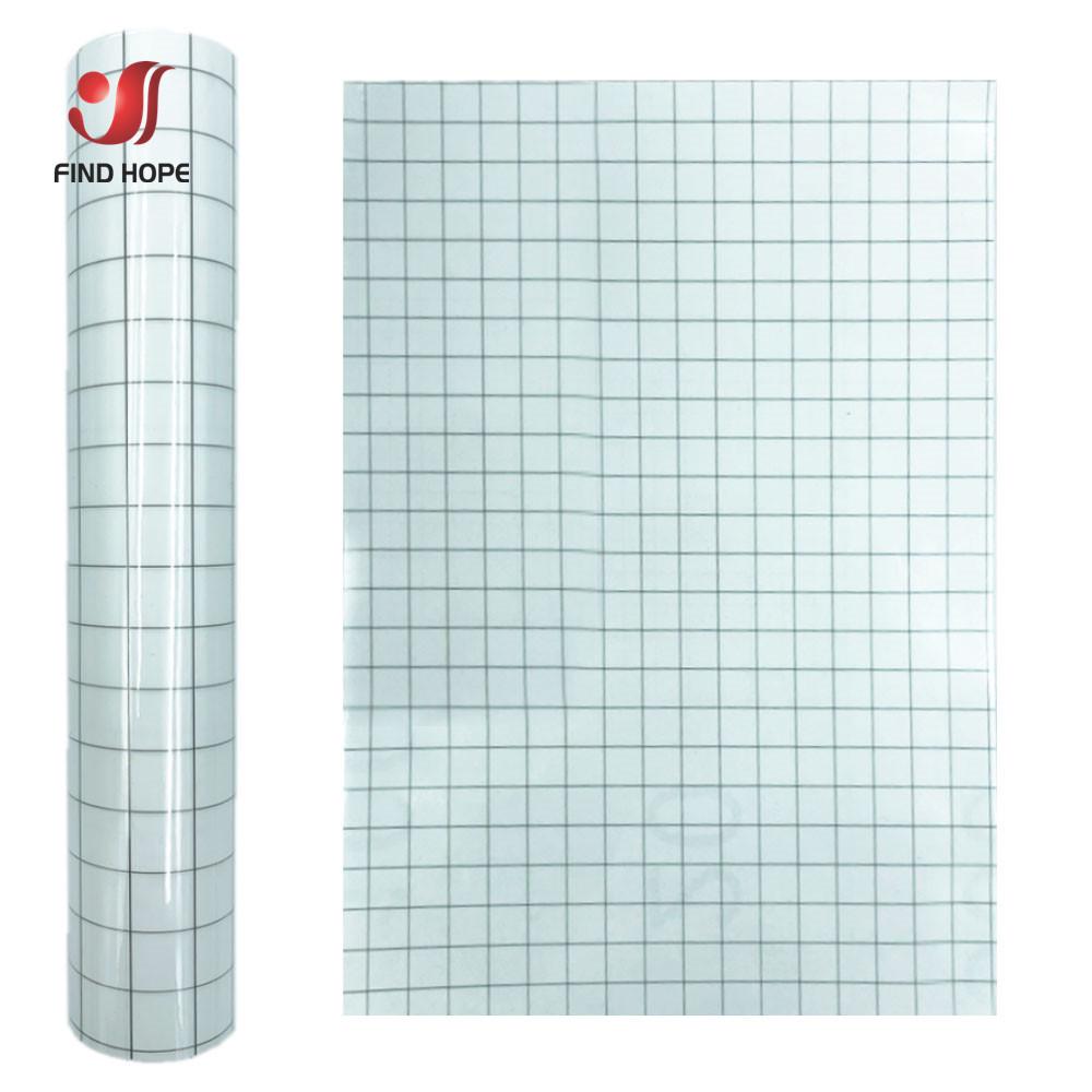 Four-Color Transparent PVC Vinyl Transfer Film with Positioning Grid - Easy To Tear and Transfer