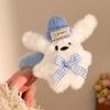 Cute Cartoon Plush Heart Hair Clip – Girly Side Bangs Bendy Accessory