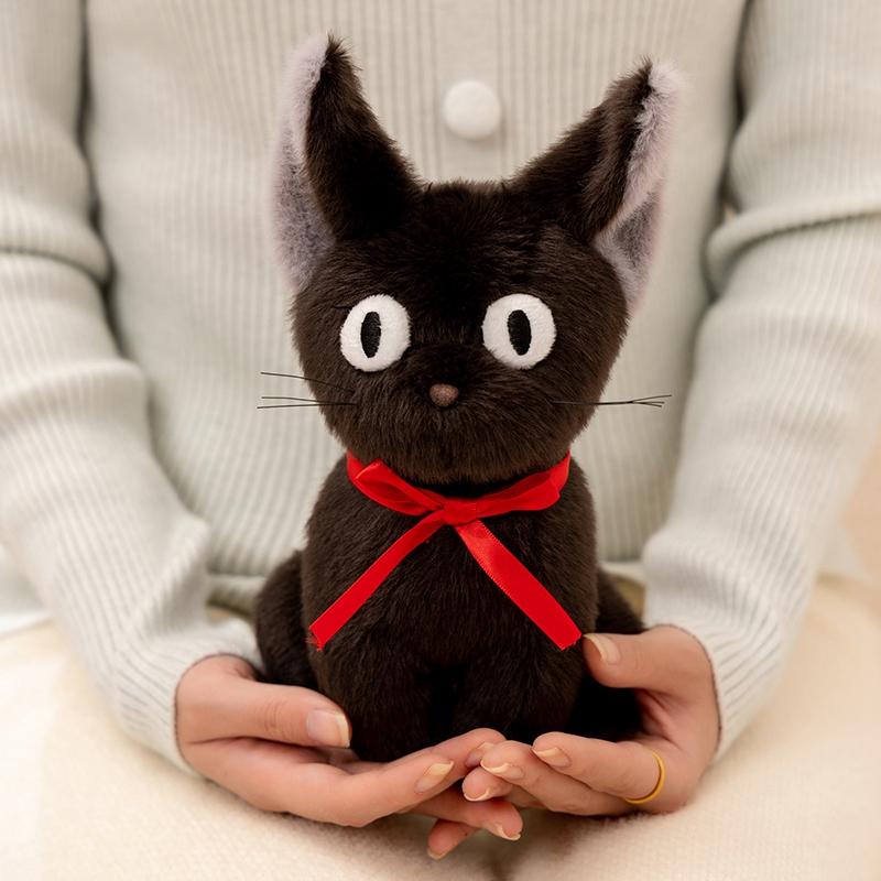 New Witch Little Black Cat Kawaii Stuffed Plush Toy Handmade Doll Cartoon Anime Black Witch Cat JiJi Plushies Toys Kid Gift