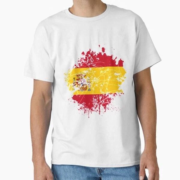Spanish flag Classic T shirt T shirt Made in US/AUS Size S-2XL M
