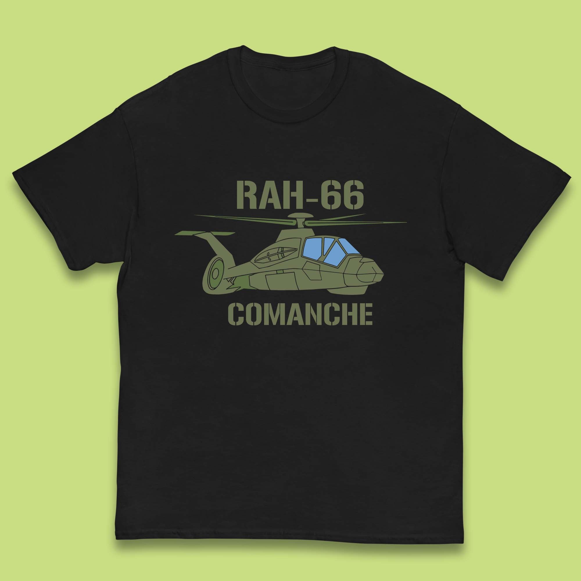 

Boeing–Sikorsky RAH-66 Comanche US Army Gunship Attack Helicopter Kids T Shirt 150