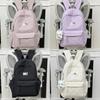 Gesteppter Nylon-Rucksack für Damen mit Schmetterlingsmuster und leichtem Design für den täglichen Gebrauch