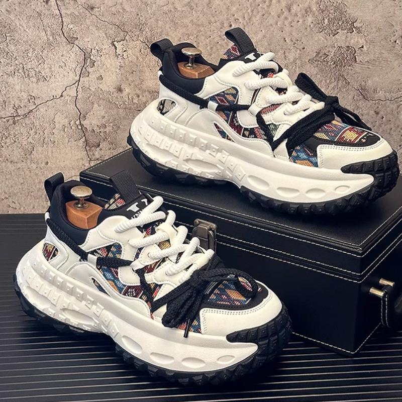 Trendy Dad Shoes, Fashionable and Individual Casual Shoes, Breathable Thick-soled, Versatile Sports Shoes for Men B35