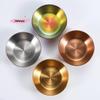 1Pc Stainless Steel Golden Colorful Sauce Dishes Set Seasoning Appetizer Serving Tray Splice Plates Kitchen Tableware