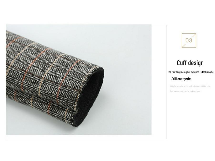 Chlapecký vlněný kabát střední délky - Podzim 2025 Módní flísová podšívka pro malé až střední děti