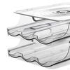 Automatic Rolling Egg Holder Pantry Organization Tray Roll Down Dispenser Reusable for Shelf