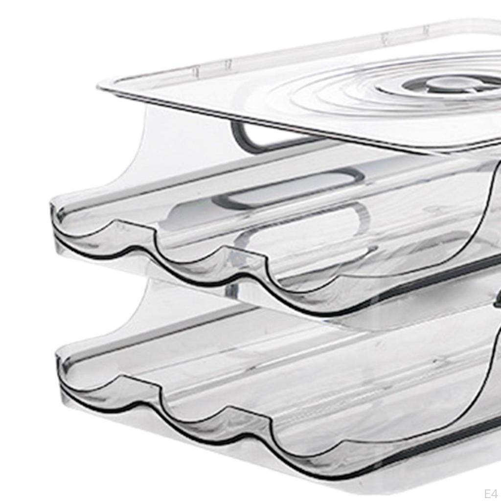 Automatic Rolling Egg Holder Pantry Organization Tray Roll Down Dispenser Reusable for Shelf
