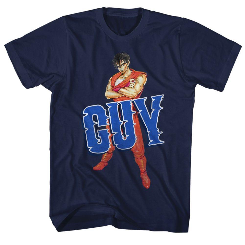 Final Fight Guy Navy Gaming Shirt S