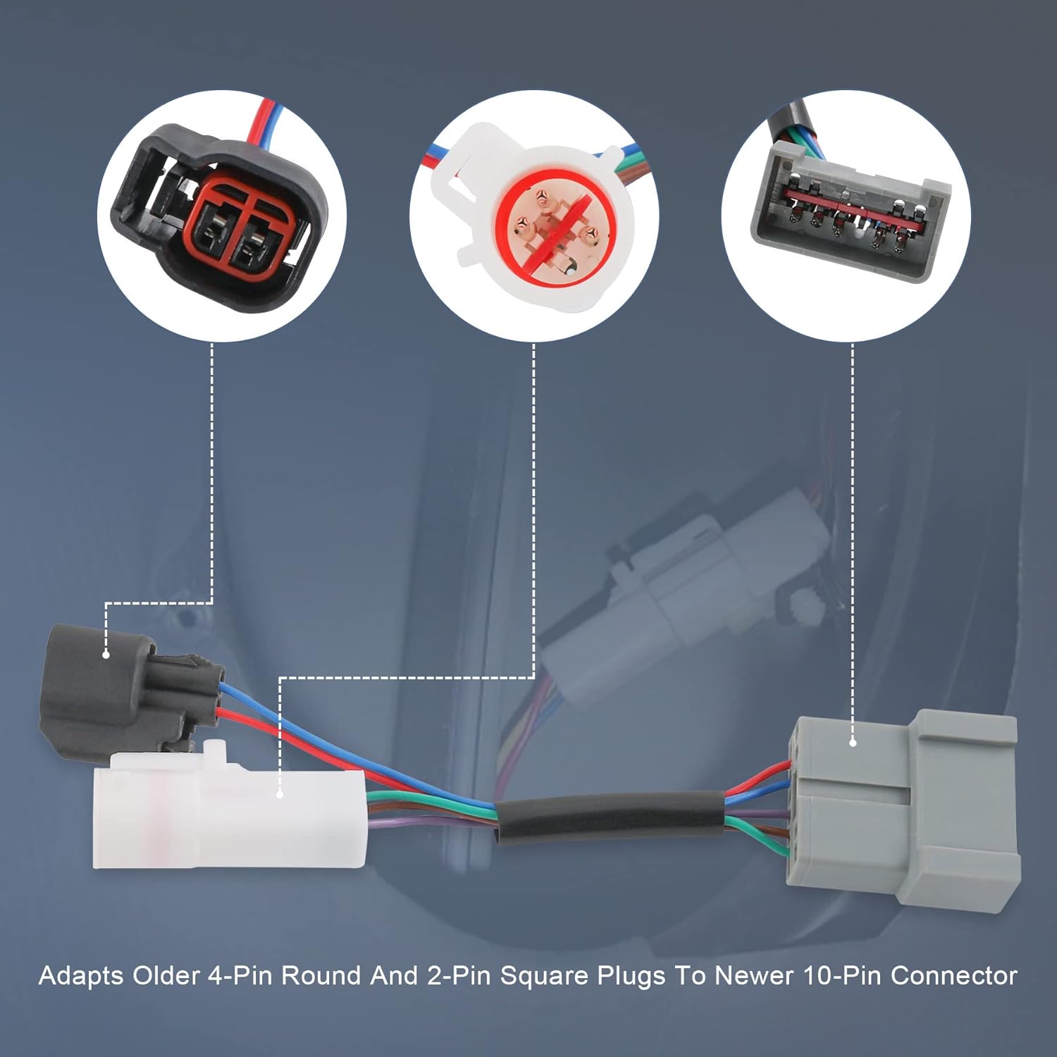 JDMSPEED New Mirrors Power Heated Upgrade Harness Adapter LH RH Pair Set Replacement For Ford Excursion 2000-01, Replacement For Ford F250 F350 F450