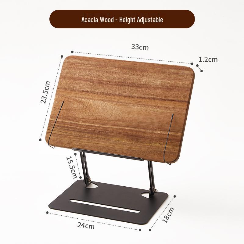 Adjustable Height Solid Wood Children's Book Stand